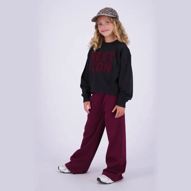 Vingino sweater met tekst - zwart