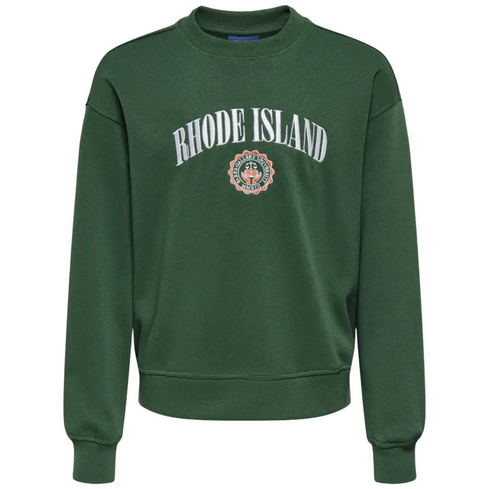 Only & Sons JUNIOR sweater met borduursels en tekst - groen, foto 2
