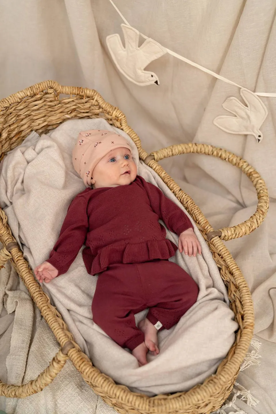 A Tiny Story babybroek donkerrood