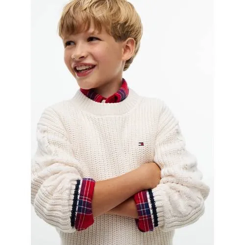 Tommy Hilfiger gebreide trui - ivoor, foto 5