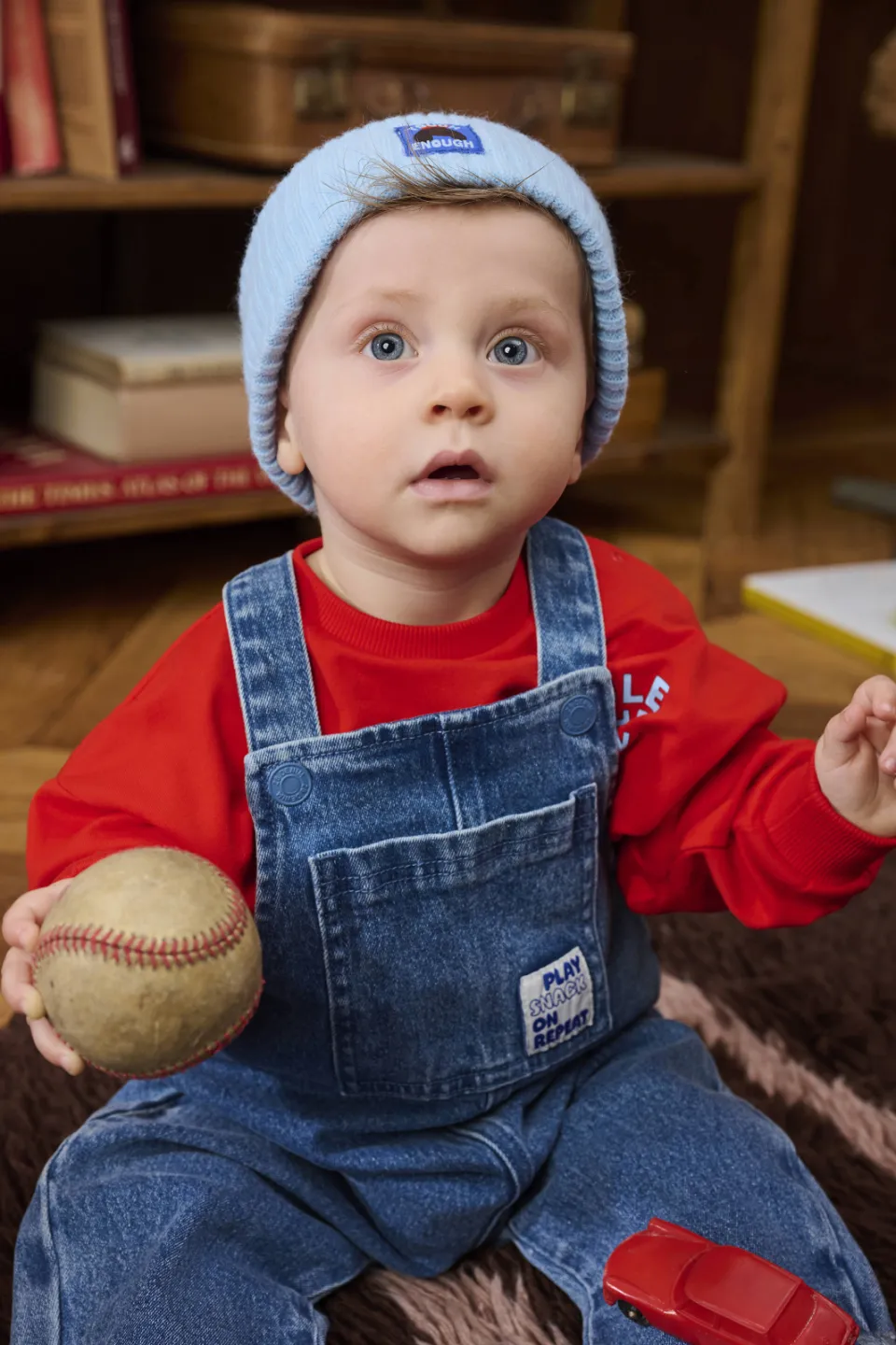 Z8 mini Alessio denim tuinbroek medium blue denim