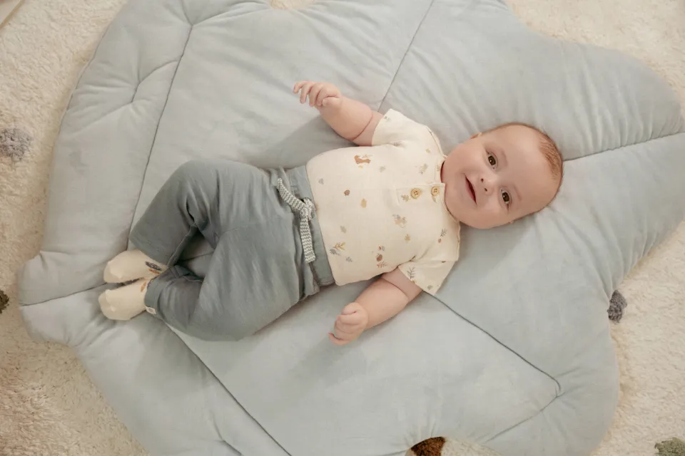 Little Dutch straight babybroek blauw effen, foto 5