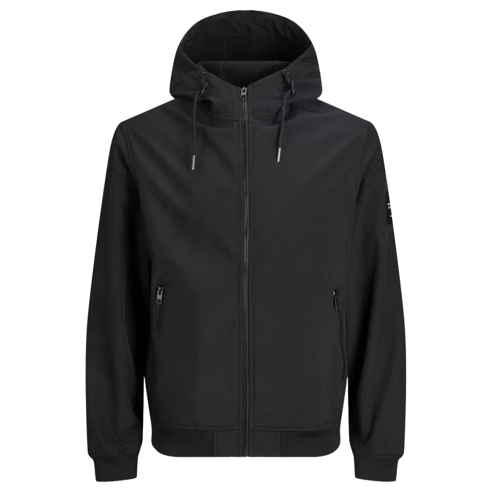Jack & Jones softshell jas JJEBASIC zwart, foto 2