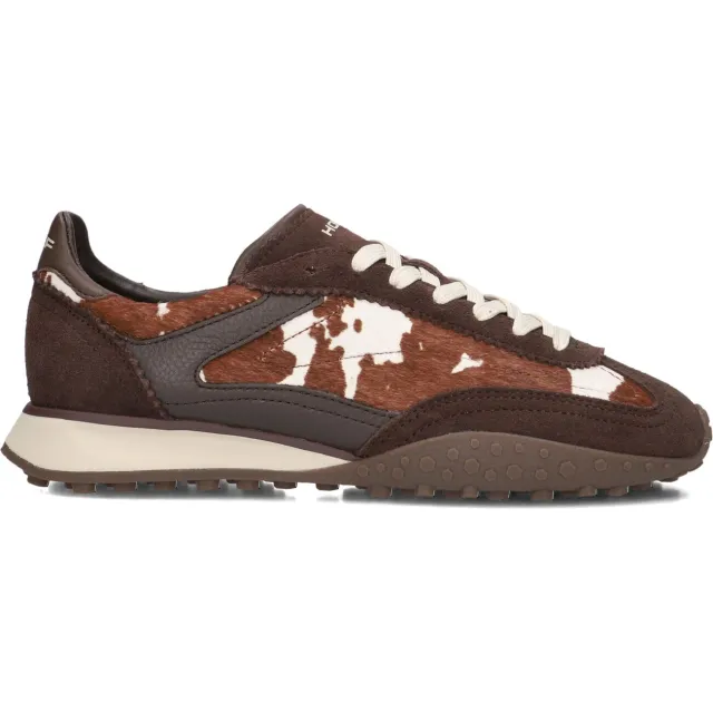 THE HOFF BRAND Bridge MKII Print lage sneakers bruin