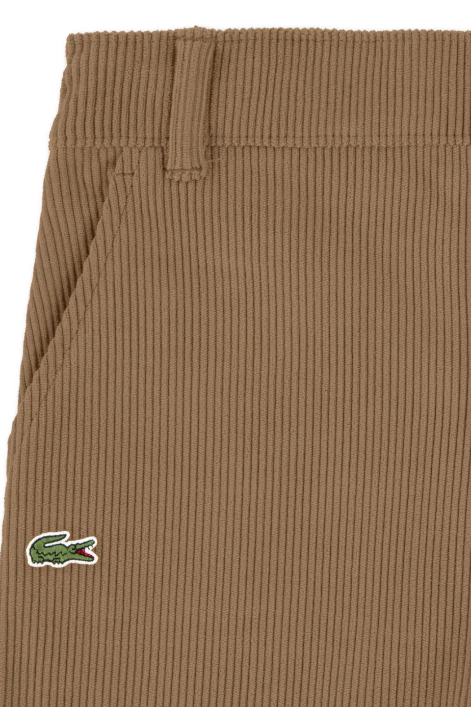Lacoste corduroy casual broek lichtbruin, foto 5