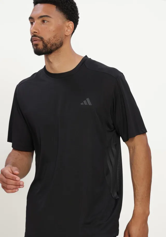 Adidas Heren Polo's & T-shirts Techess 3s Tee - Zwart