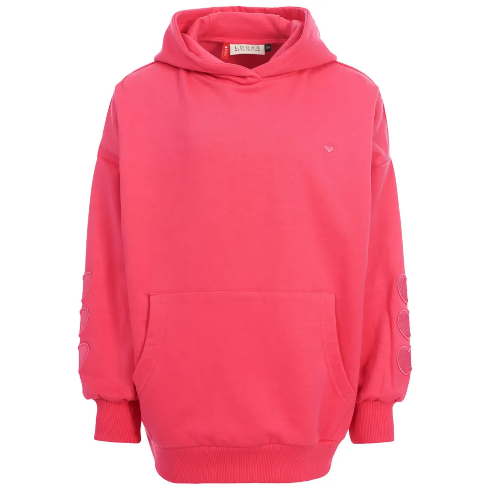 LOOXS little oversized hoodie met backprint - roze, foto 2
