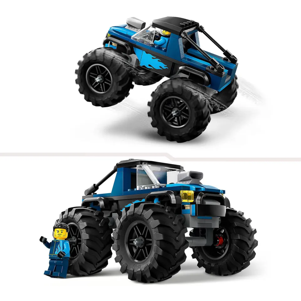 Lego City Blauwe monstertruck Speelgoed Speelgoed Offroad Auto voor Kinderen vanaf 5 Jaar 60402, foto 4