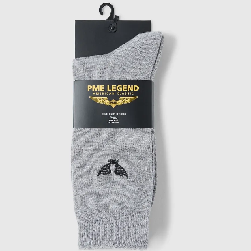 PME Legend sokken grijs set van 3, foto 2