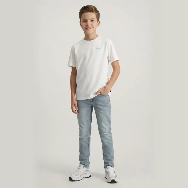 Cars ROCKY regular fit jeans met slijtage - lichtblauw
