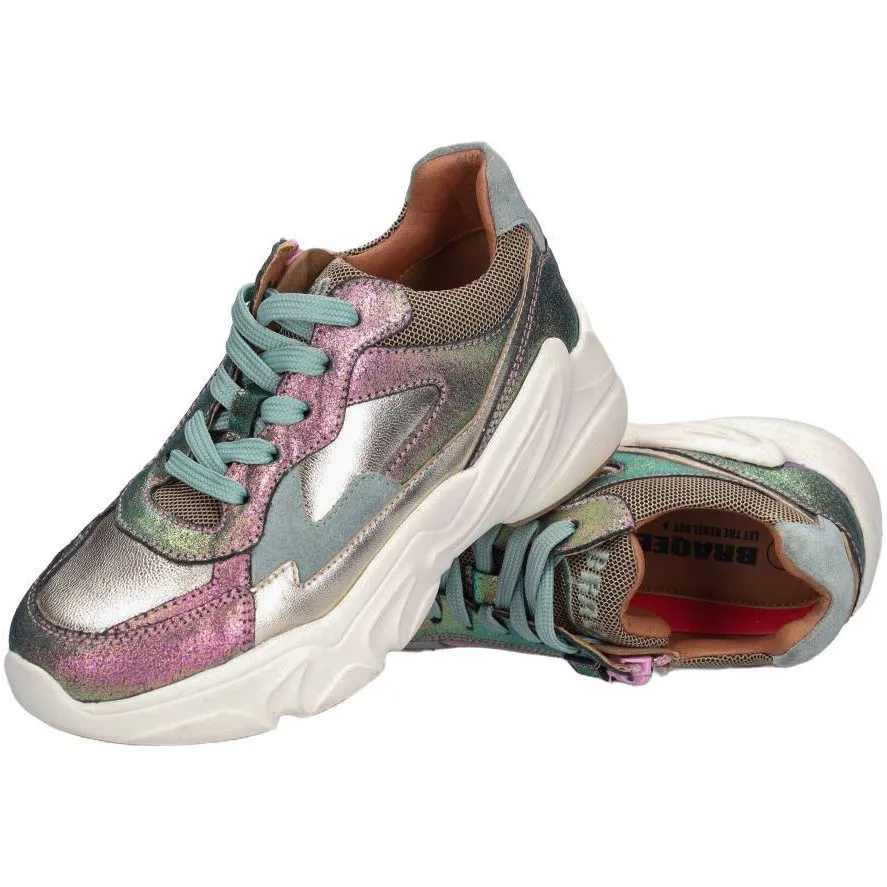 Braqeez leren sneakers - meerkleurig multi, foto 5