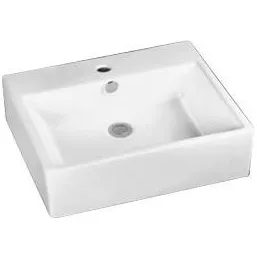 Best Design Wastafel Best Design Bestone rechthoek keramiek 53x41,5x15 cm Wit