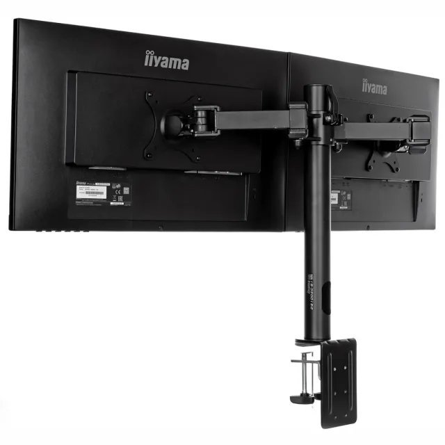 Iiyama DS1002C-B1 dubbele monitorarm zwart