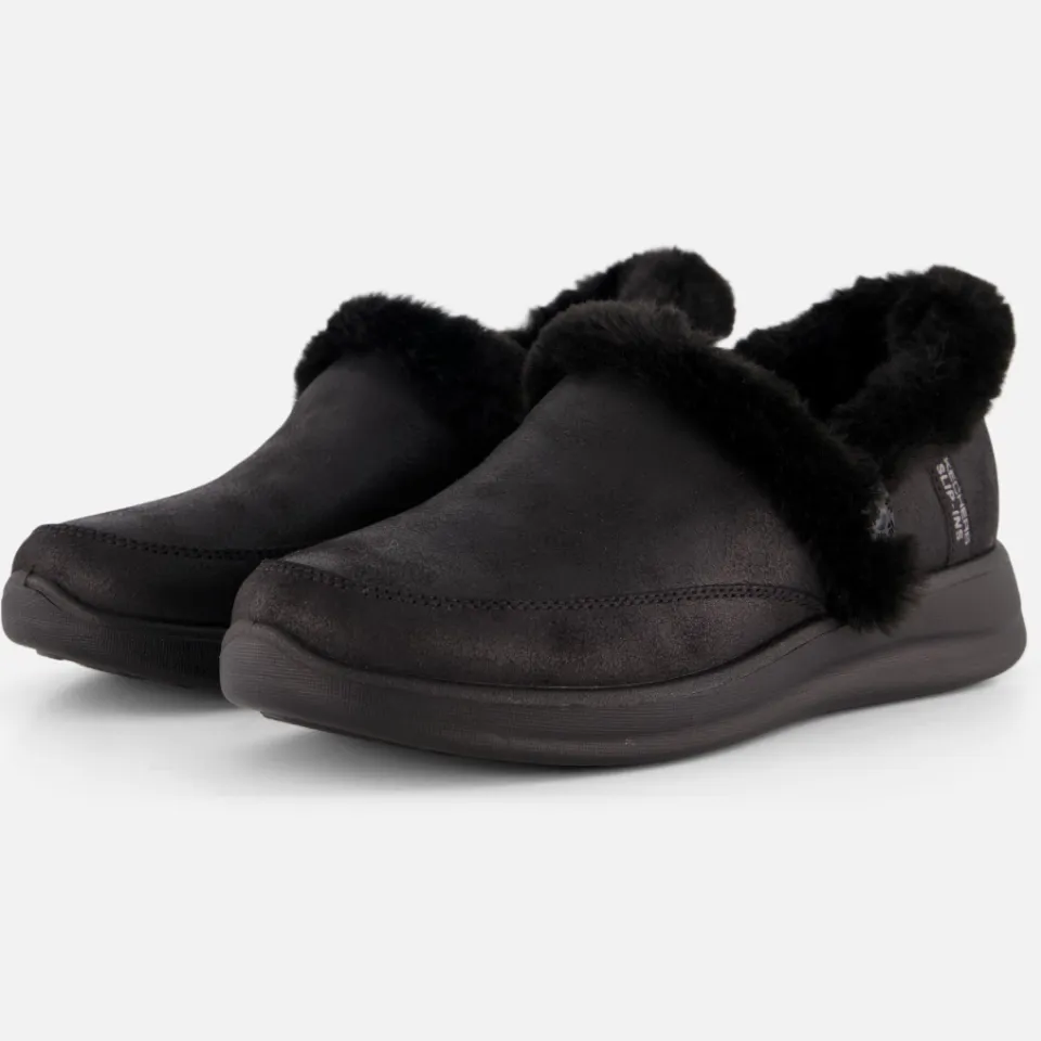 Skechers Slip-Ins Cozy Escape pantoffels zwart, foto 2