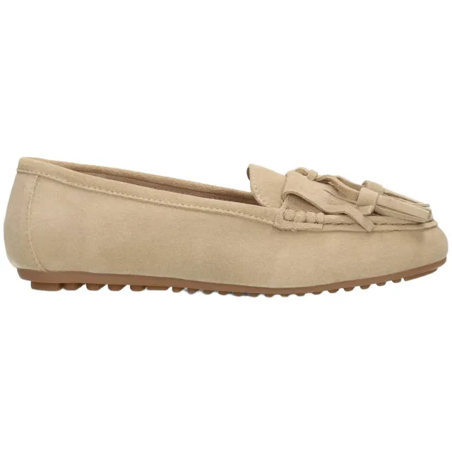 Poelman Taya suède mocassins - zand
