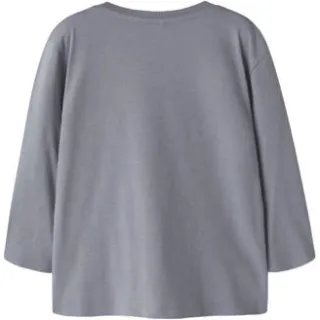 NAME IT MINI longsleeve met print grijsblauw, foto 2