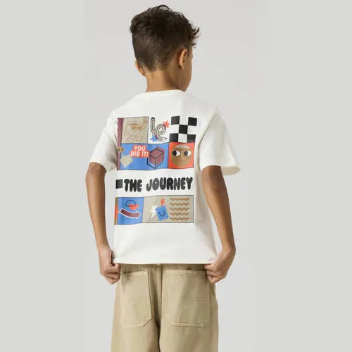 NAME IT t-shirt met print wit, foto 3