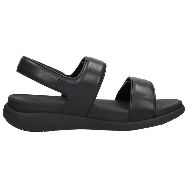 FitFlop F-Mode Go Adjustable Flatform sandalen zwart