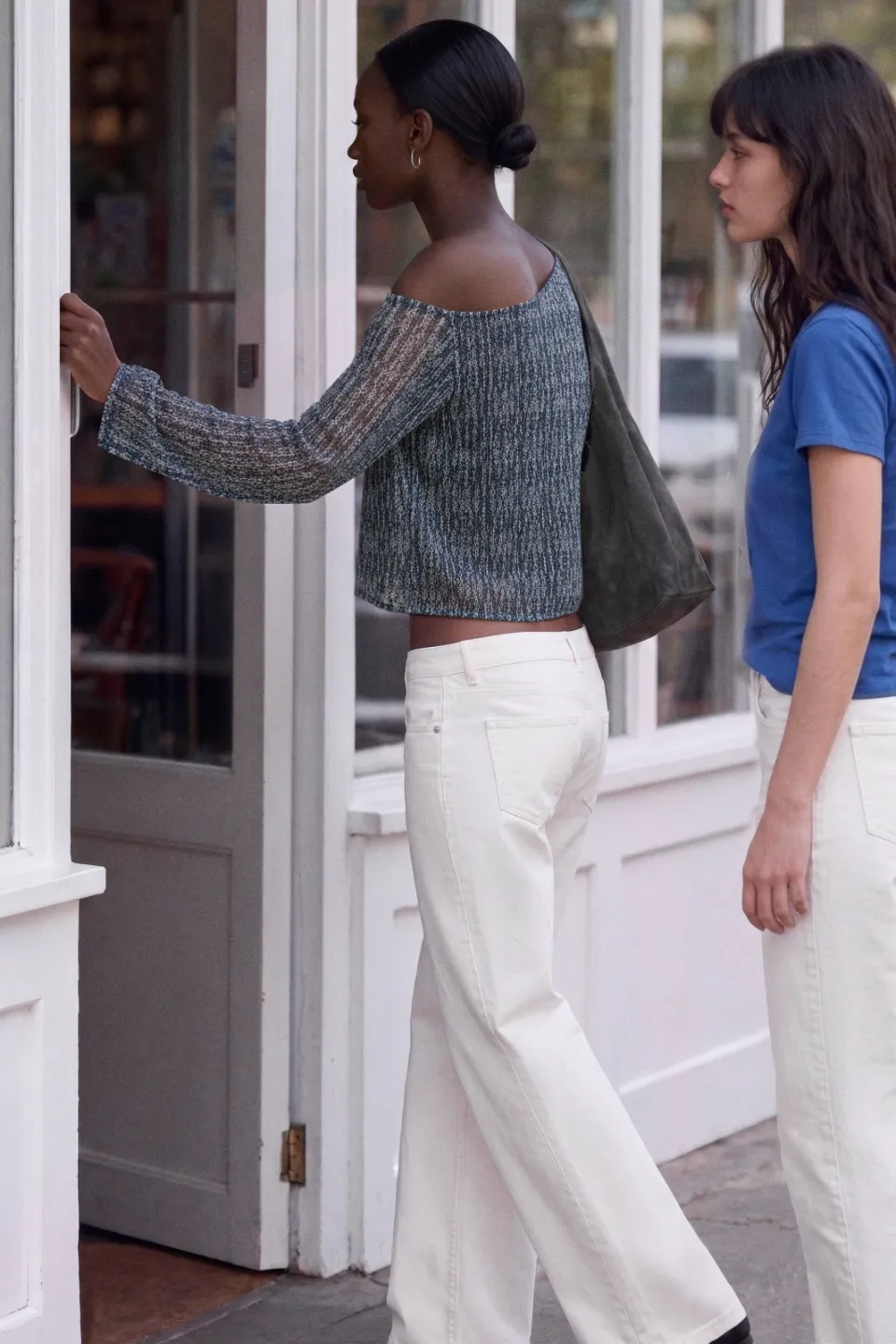 Mango blousetop blauw