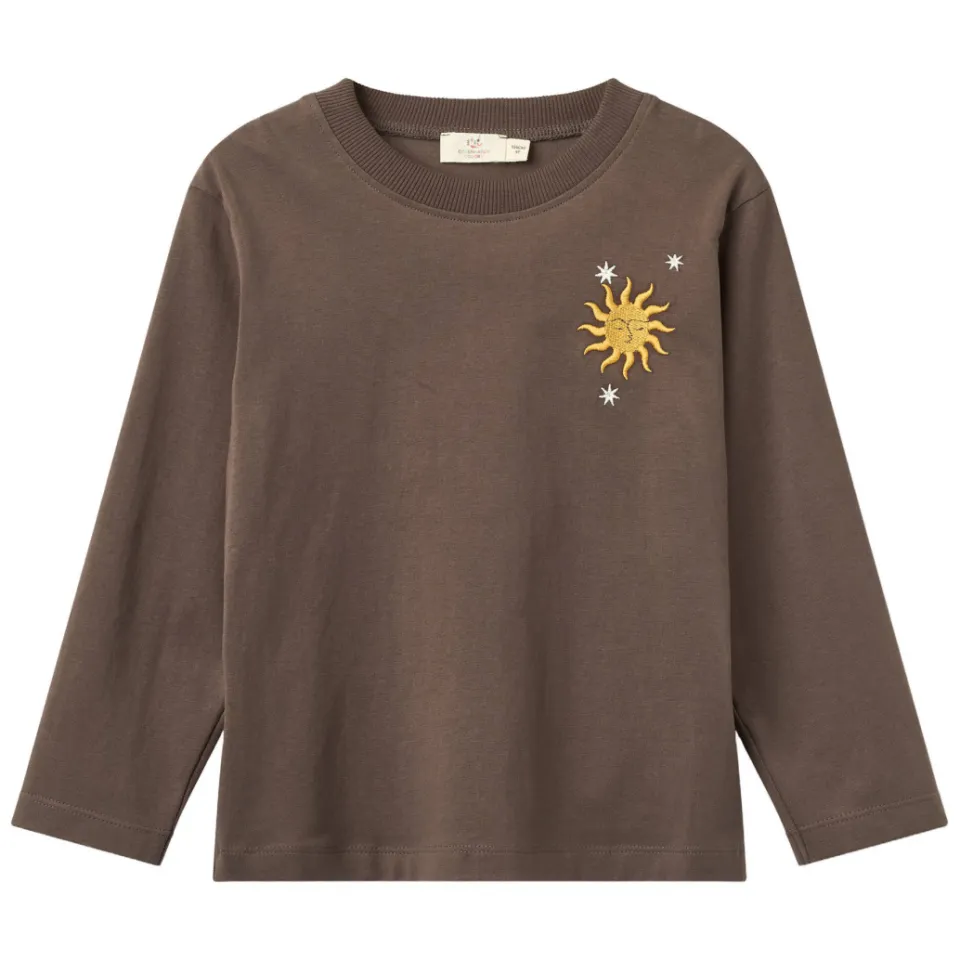 Copenhagen Colors longsleeve met print donkerbruin, foto 2