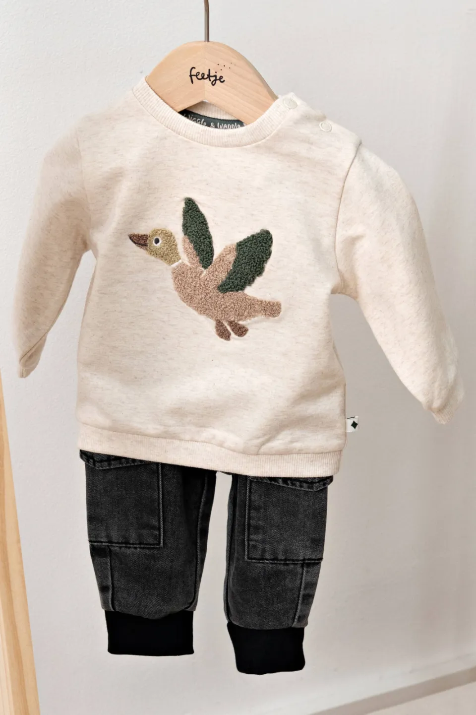 Feetje cargobroek Winter Denims antraciet Antraciet/zwart