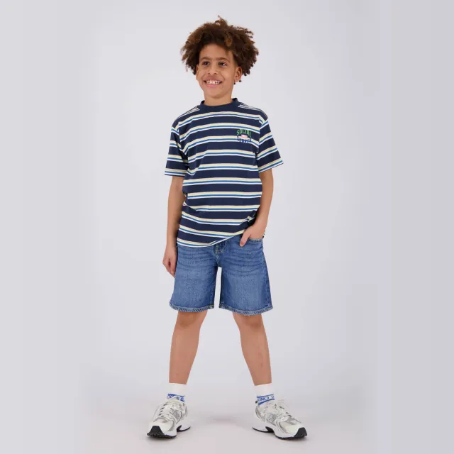 Vingino Haru gestreept T-shirt donkerblauw Donkerblauw/multicolor