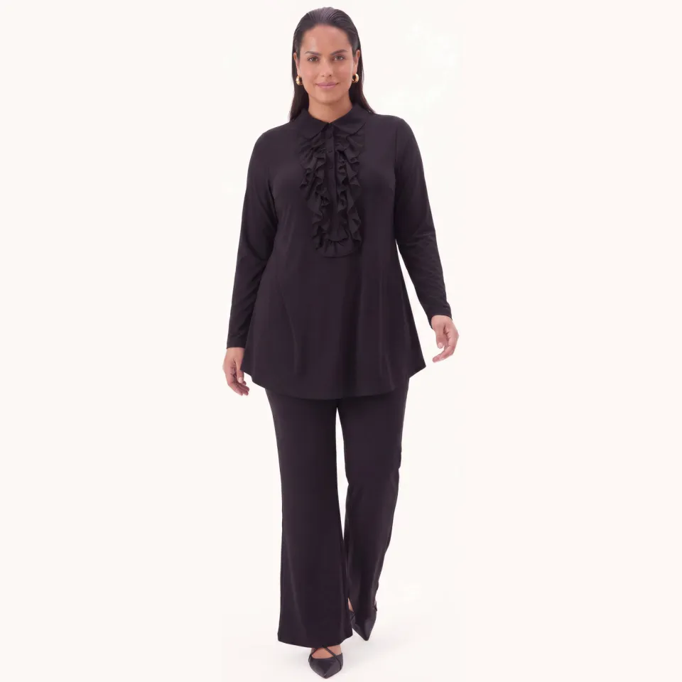 Yoek bootcut pantalon zwart