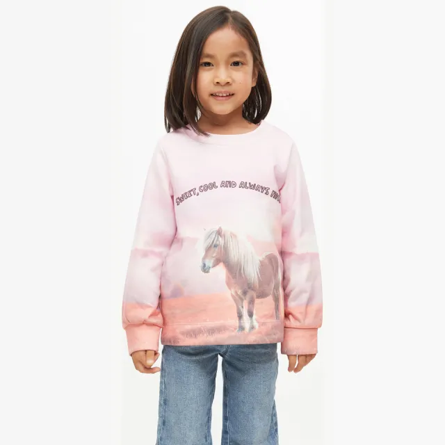 s.Oliver sweater met print - lichtroze/roze