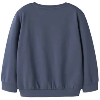 NAME IT MINI sweater met print - donkerblauw Jongens Katoen Ronde hals, foto 2