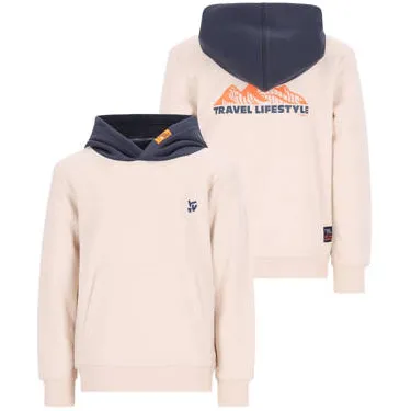 TYGO & vito sweater met backprint - beige, foto 3
