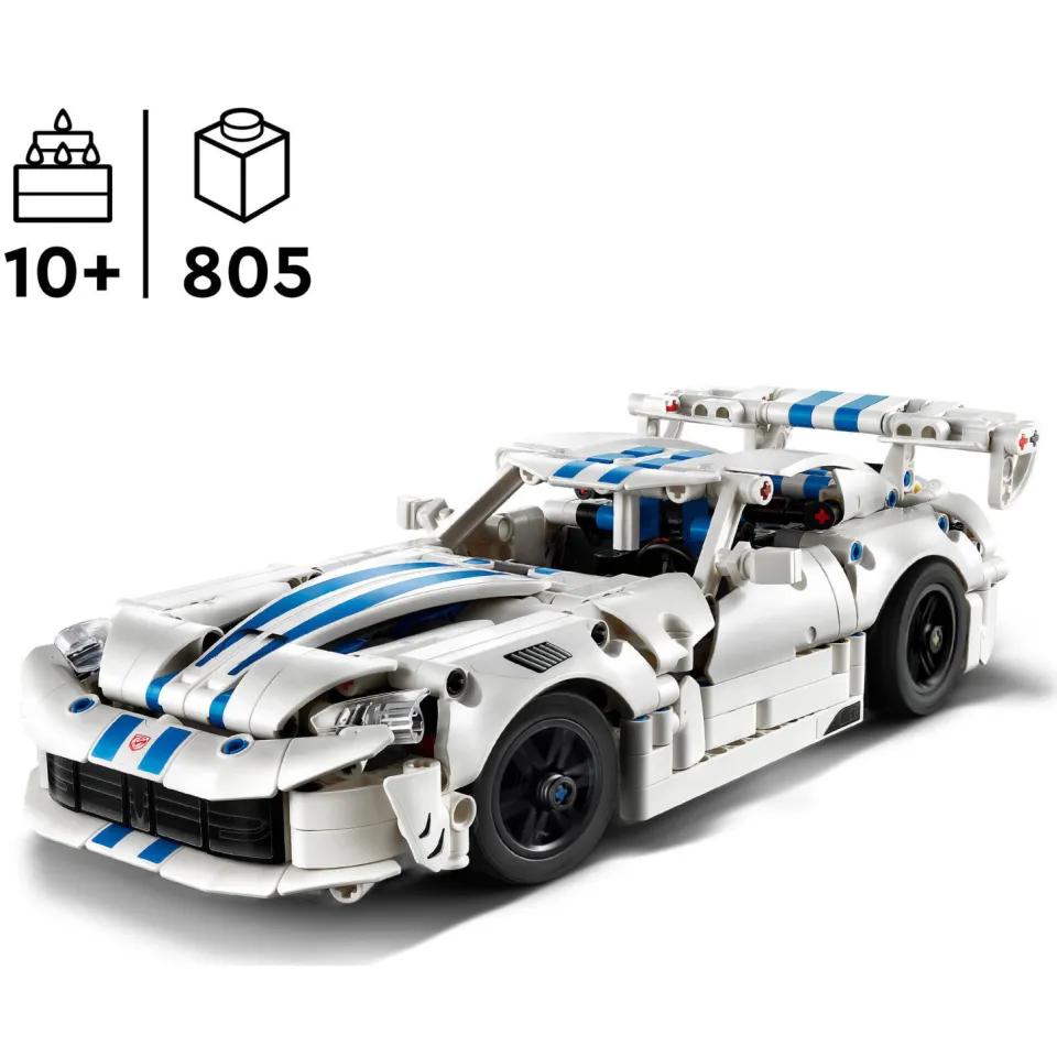 Lego Technic Dodge Viper GTS-R Sportauto Speelgoed 42234, foto 3