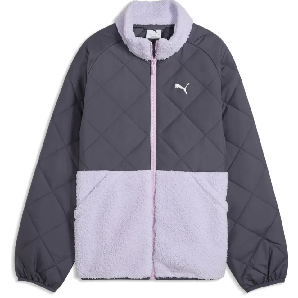 Puma quilted sherpa jas grijs, foto 2