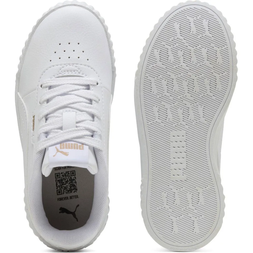 Puma Carina 3.0 sneakers wit/goud metallic, foto 5