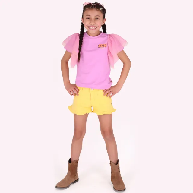 B.Nosy T-shirt fuchsia Roze/paars