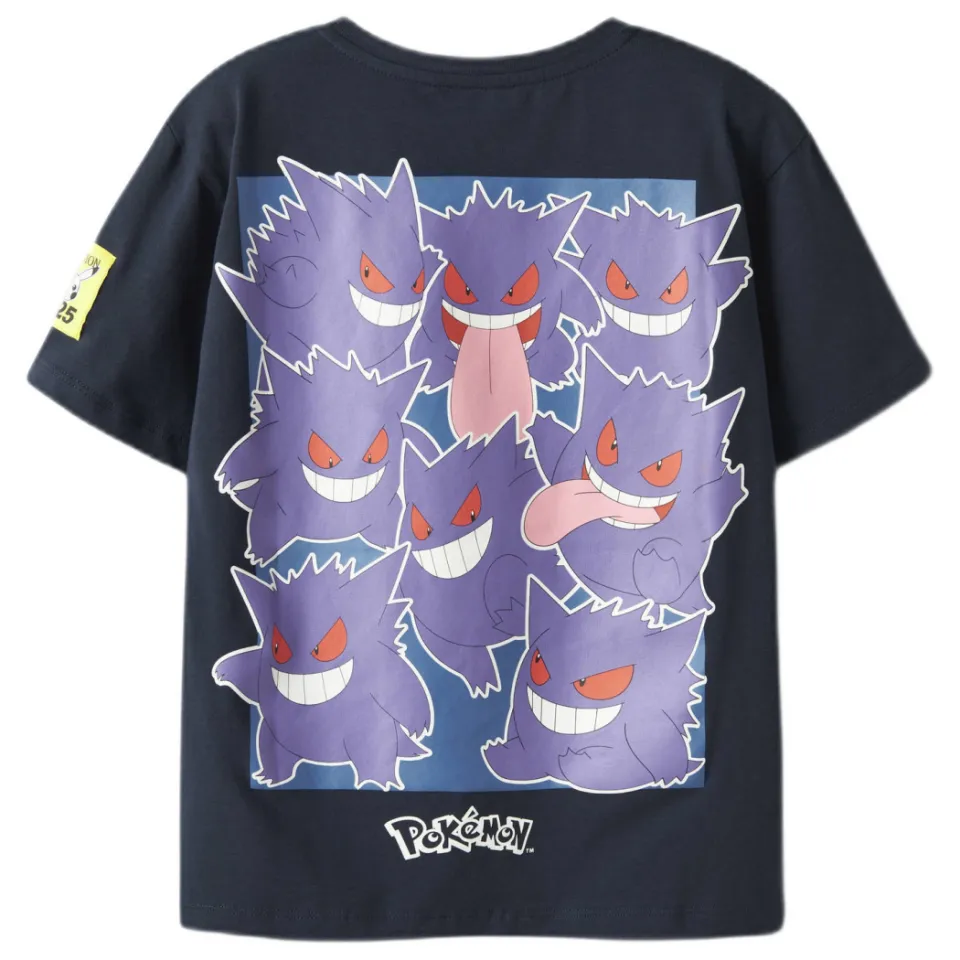 NAME IT Pokemon t-shirt met backprint donkerblauw, foto 3