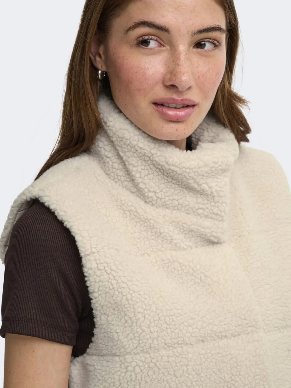 Only gilet ONLSANDRA beige, foto 5