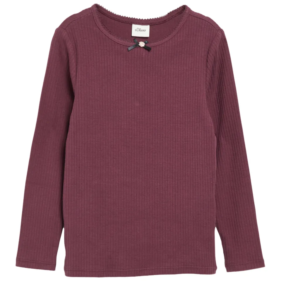 s.Oliver longsleeve donkerrood, foto 3