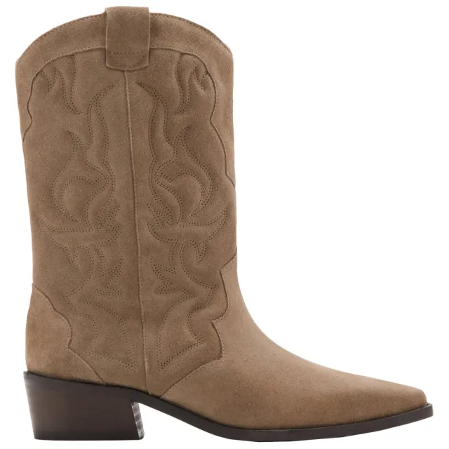 Mango TEEN western suède laarzen - beige