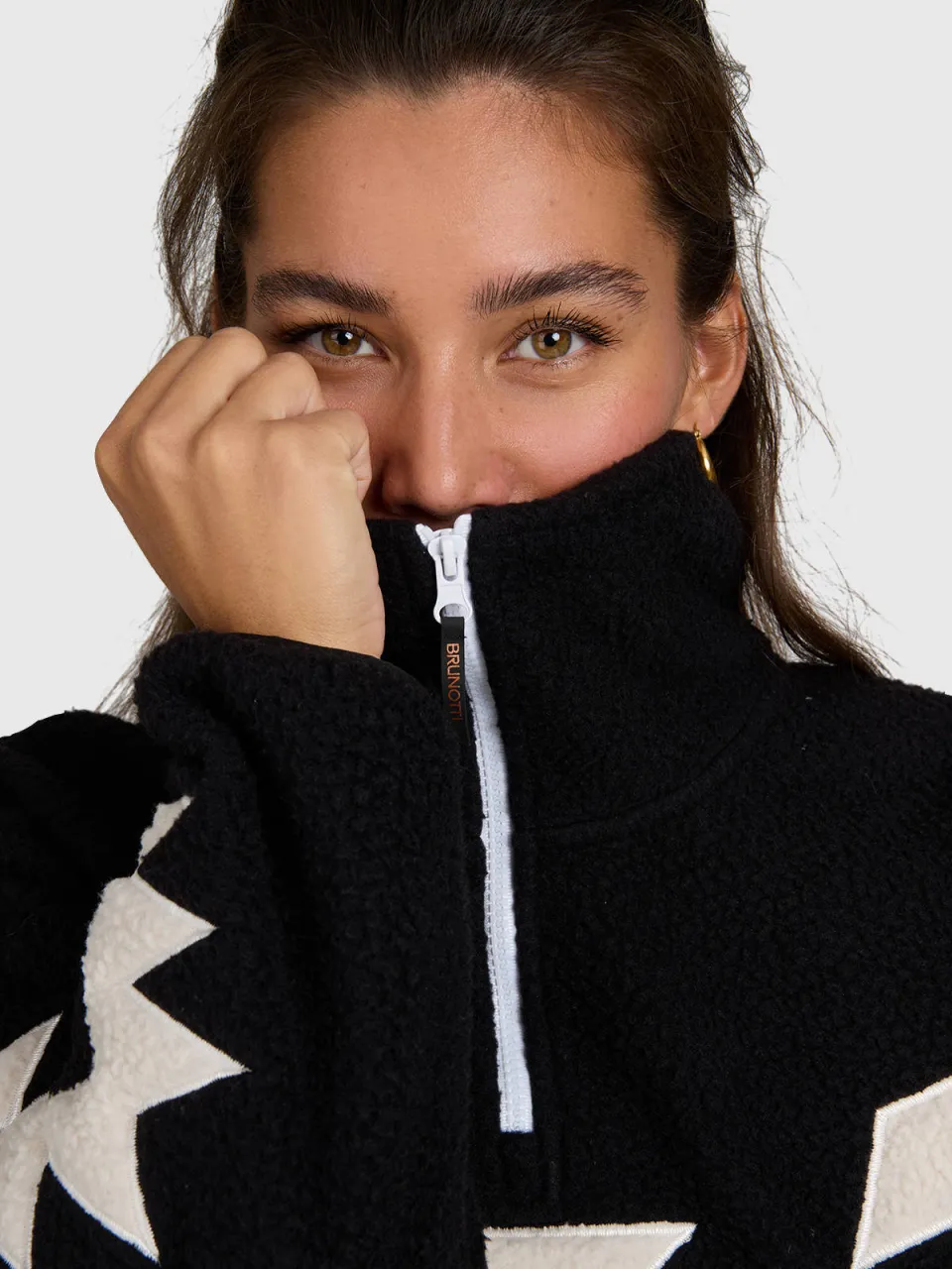 Brunotti Charley fleece outdoor sweater - zwart, foto 8