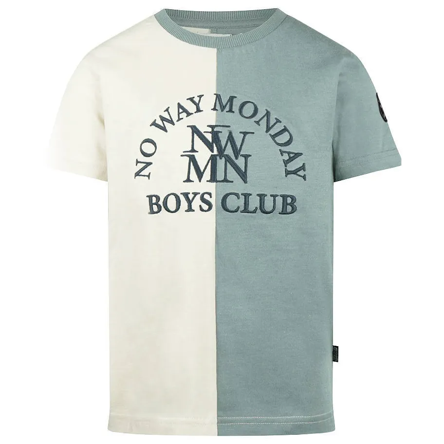 No Way Monday t-shirt grijsblauw, foto 3