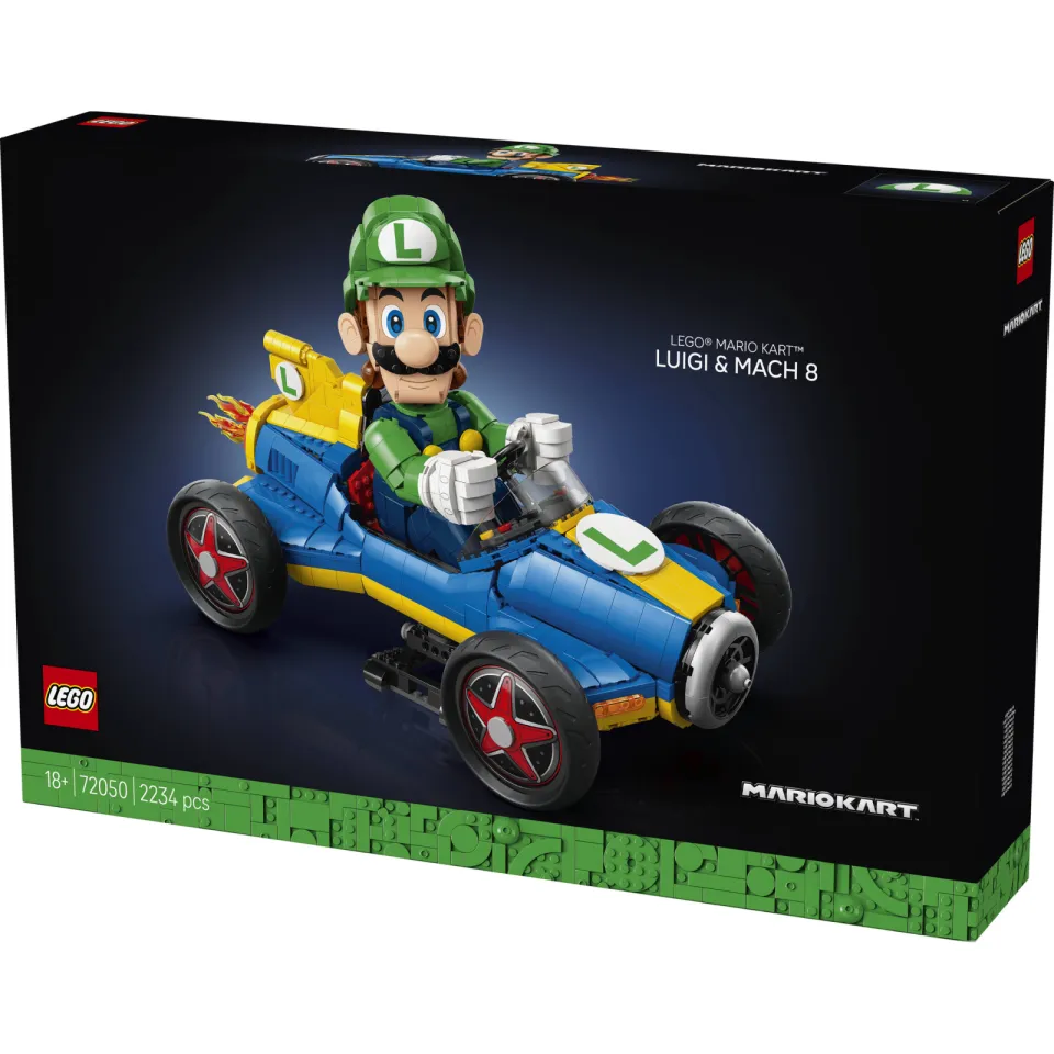 Lego Super Mario Mario Kart™: Luigi en Mach 8 72050, foto 4
