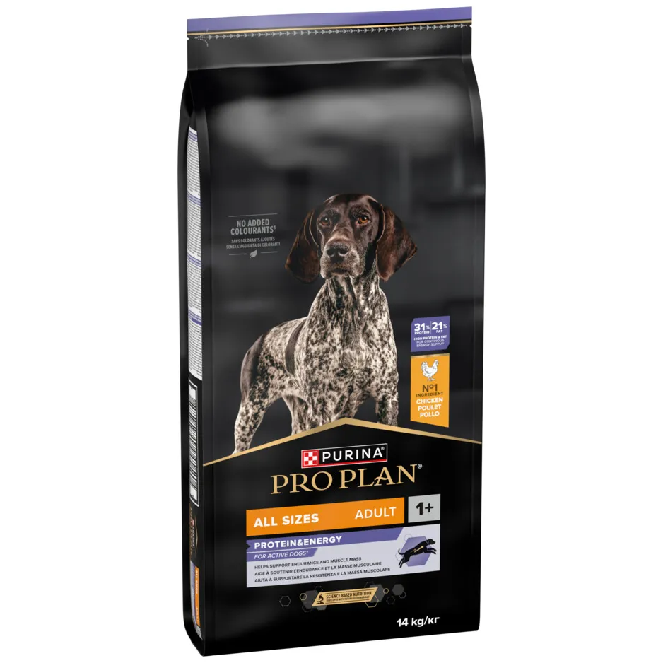 Pro Plan All Sizes Adult Protein & Energy kip hondenvoer