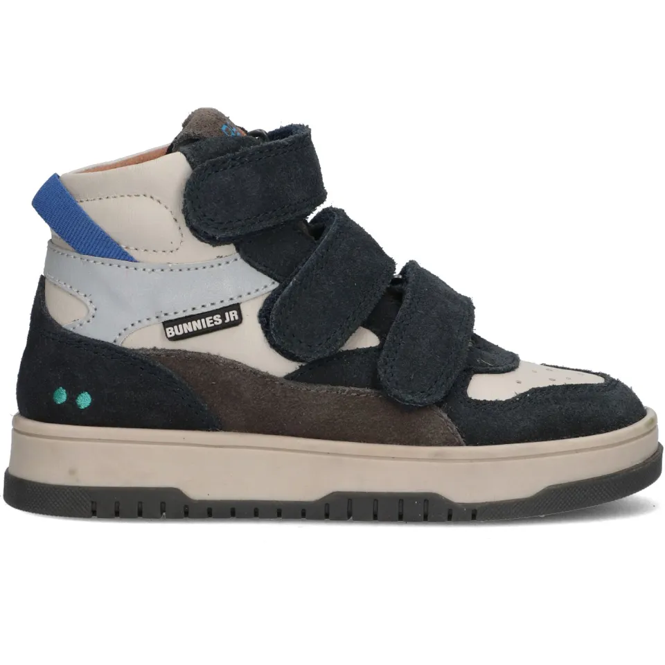 BunniesJR Benjamin Baas hoge sneaker donkerblauw