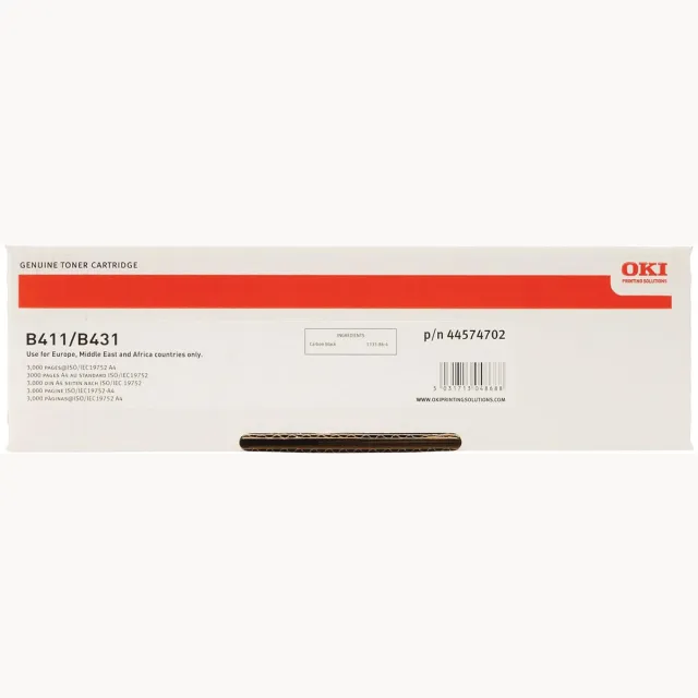 Oki 44574702 Toner Zwart 3k