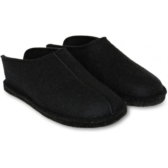 Haflinger Smily - Pantoffels, zwart