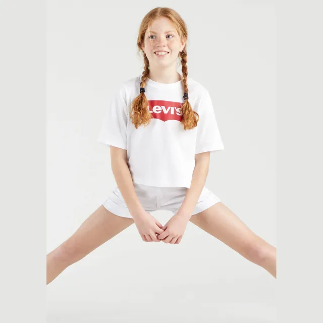Levi's Kids T-shirt LIGHT BRIGHT MEET & GREET met logo wit/rood, foto 6