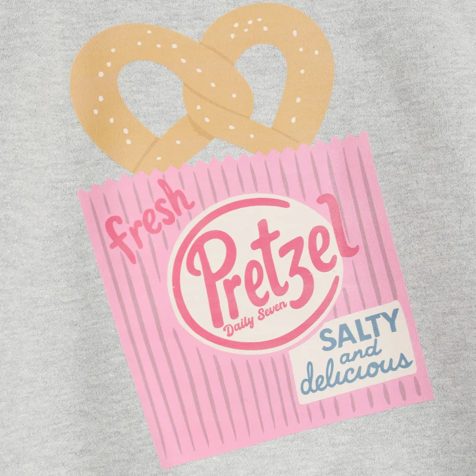 Daily7 rechtvallende sweater met backprint - grijs, foto 7