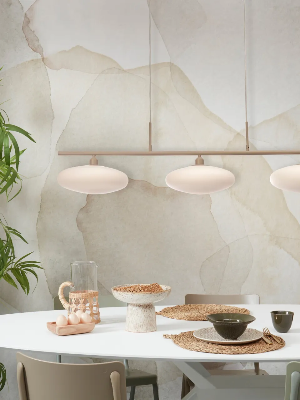 It's About Romi Sapporo 3-schijf hanglamp wit/zand, foto 3