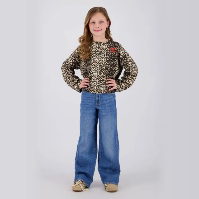 Vingino longsleeve met panterprint bruin