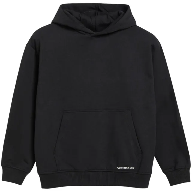 s.Oliver sweater met backprint - zwart
